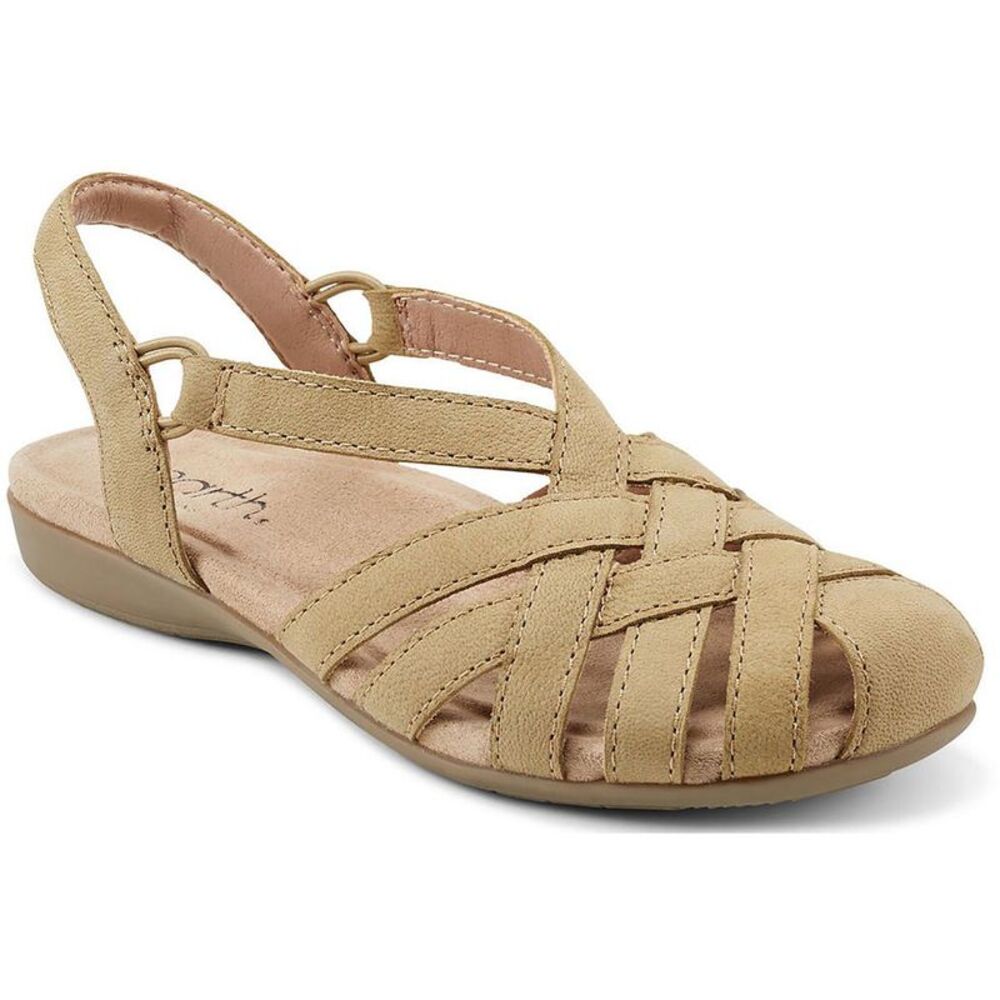 Earth Origins Women's Tan Strappy Slingback Sandals
